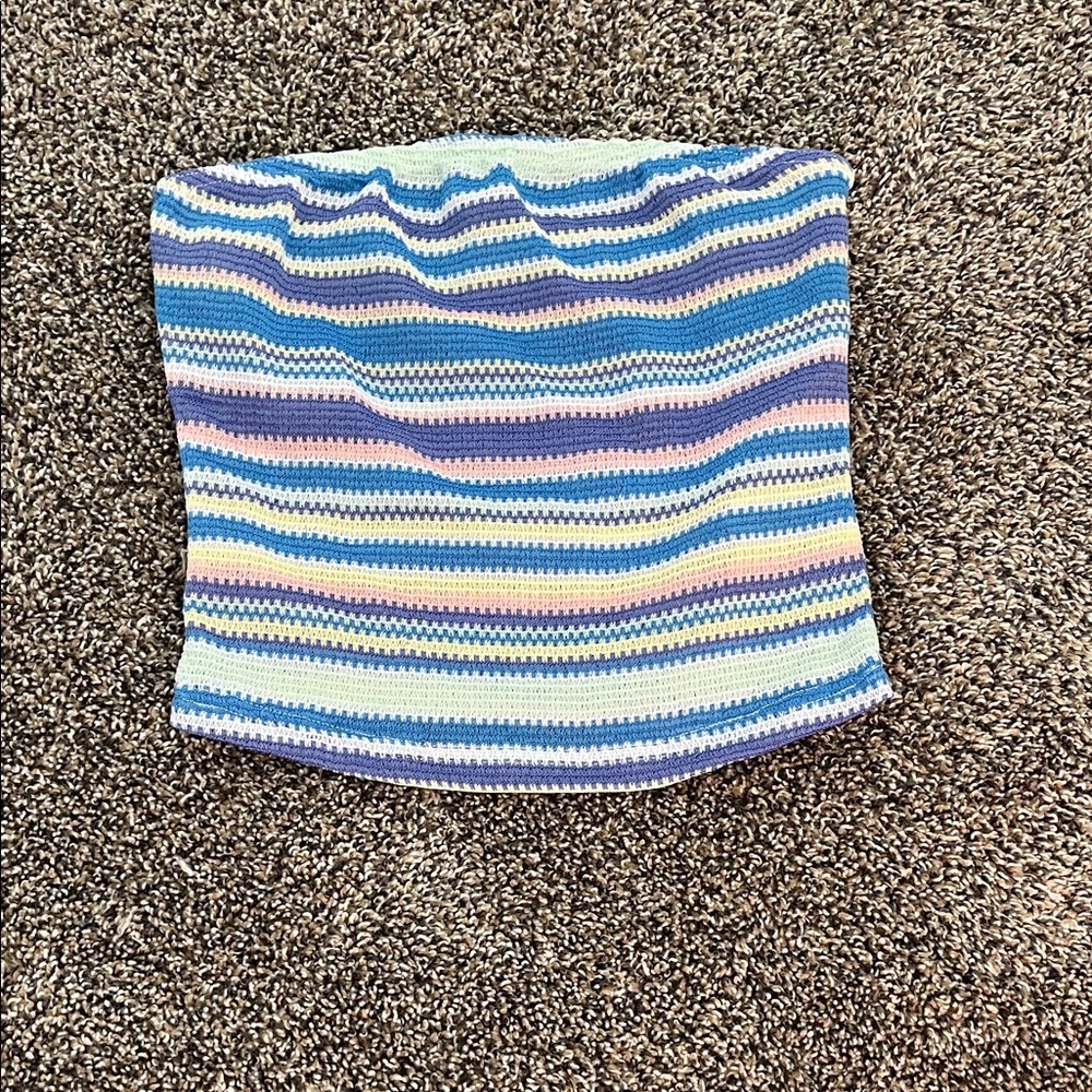 Striped Multicolor Tube Top